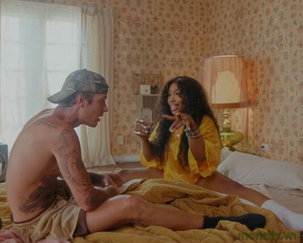 Music video of SZA and Justin Bieber