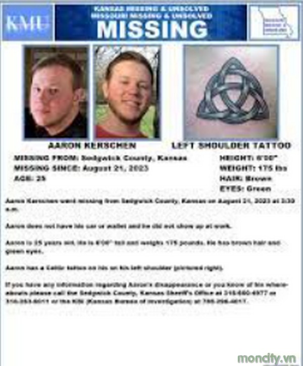 The Disappearance and identification information of Aaron Kerschen in Goddard